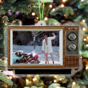TV Set Christmas Vacation Cousin Eddie Shitter's Full Tree Holiday Ornament NEW